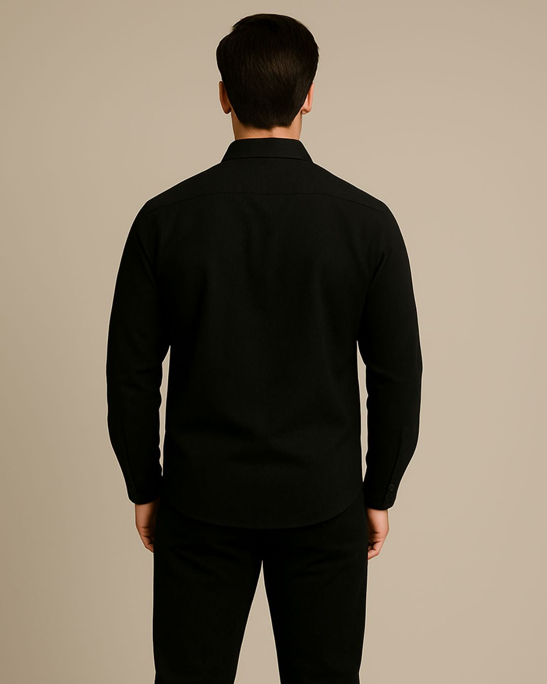 MEN'S GRAND STATES FULL SLEEVE BLACK SHIRT