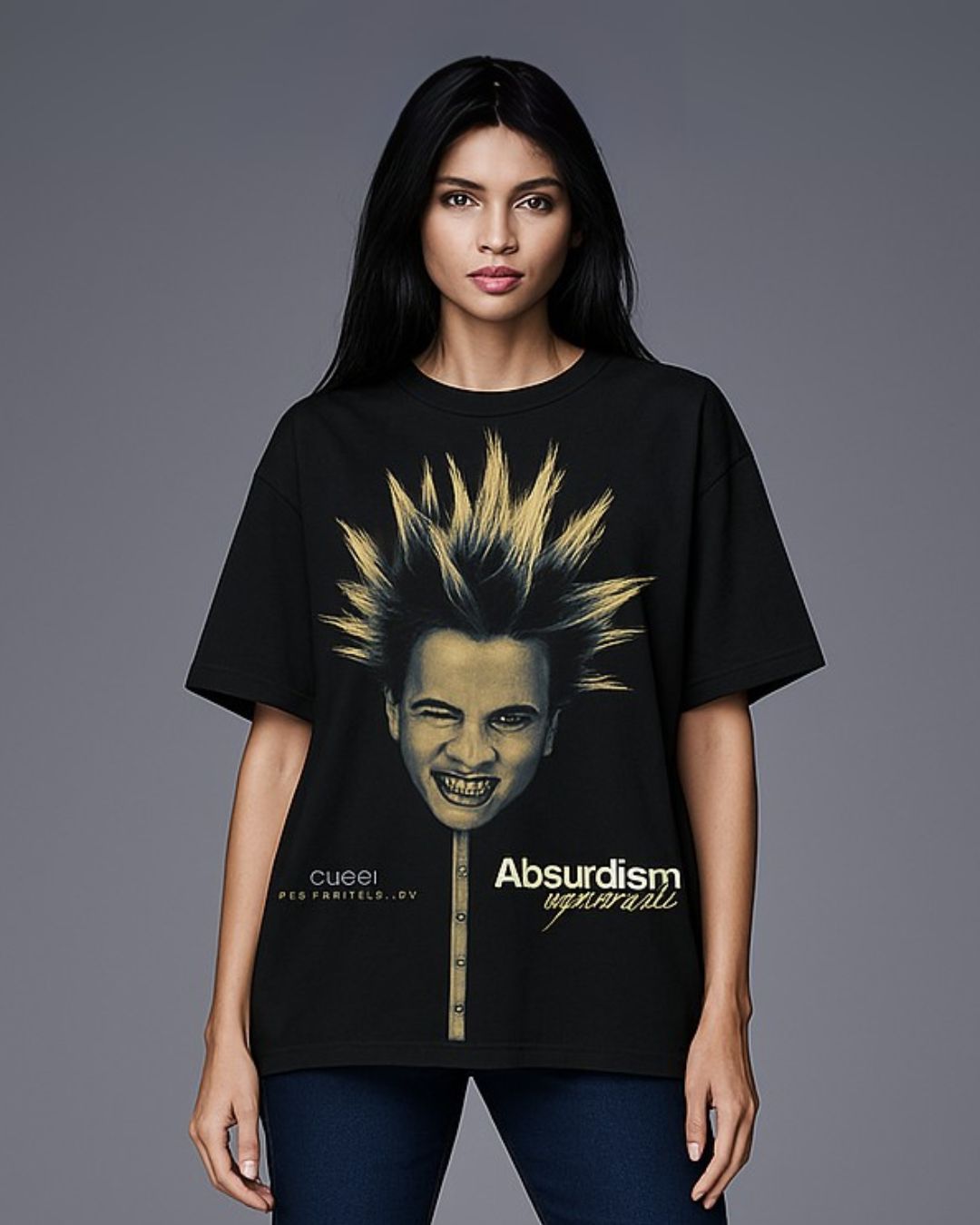 ABSURDISM SYNDROME UNISEX EXCLUSIVE OVERSIZED TEE - BLACK
