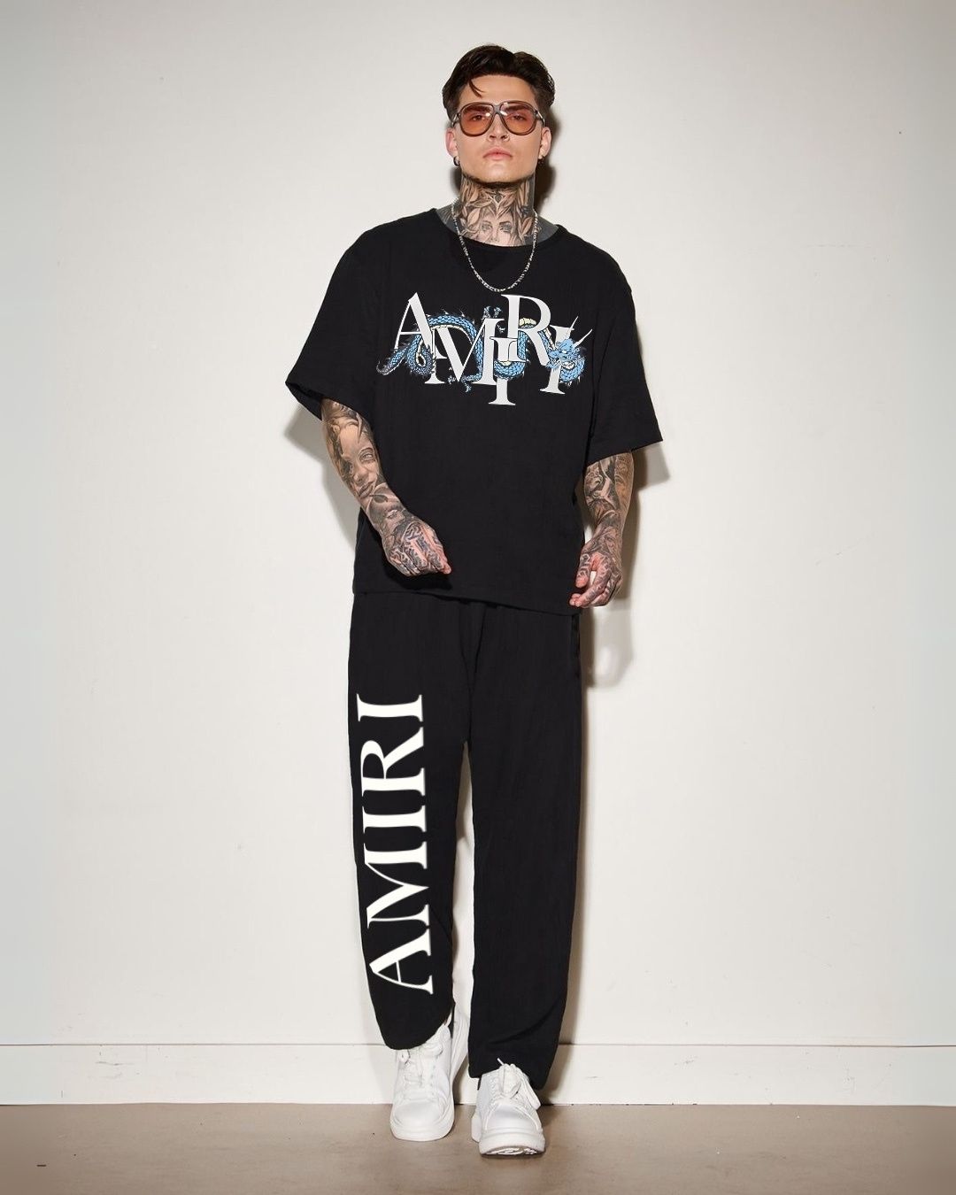 MEN'S AMIRI DRAGON CORDS (BLACK AND BLACK)