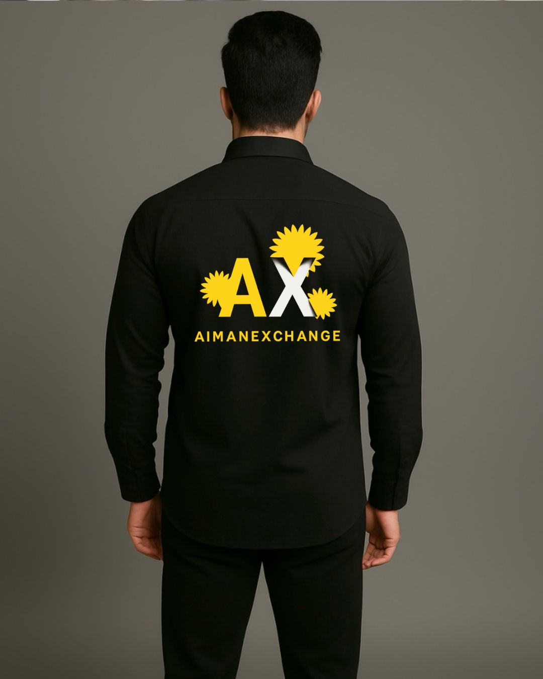 MEN'S DOWNTOWN FULL SLEEVE BLACK SHIRT