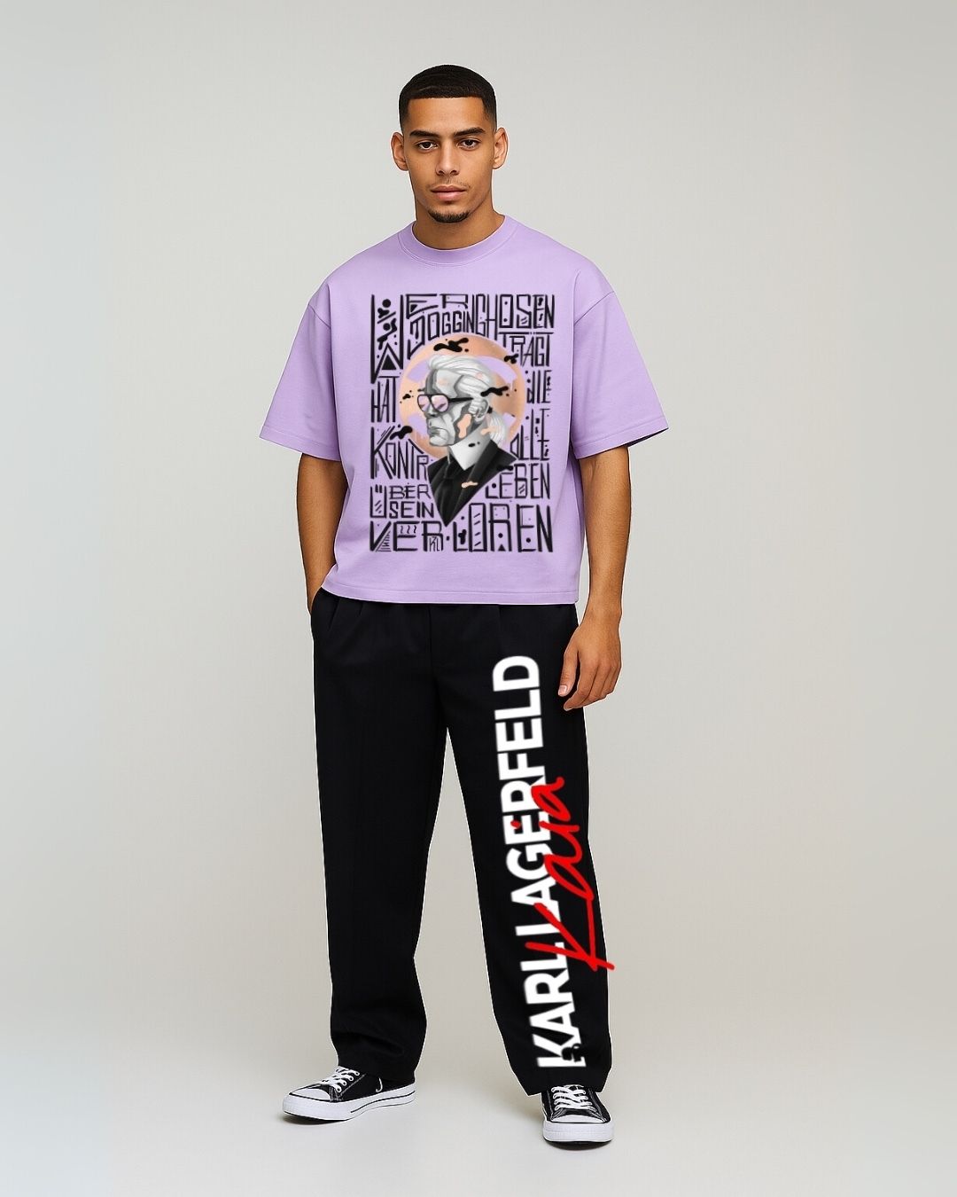 MEN'S KARL MEN CORDS (PURPLE AND BLACK)