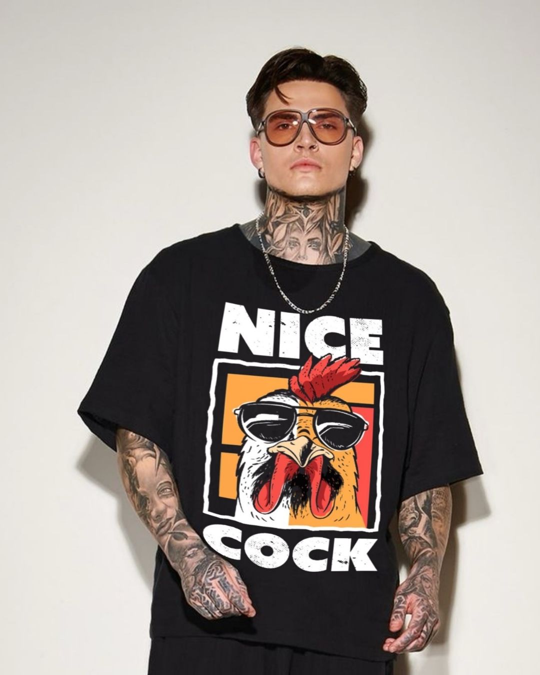MEN'S LOUD OVERSIZED TSHIRT (BLACK)