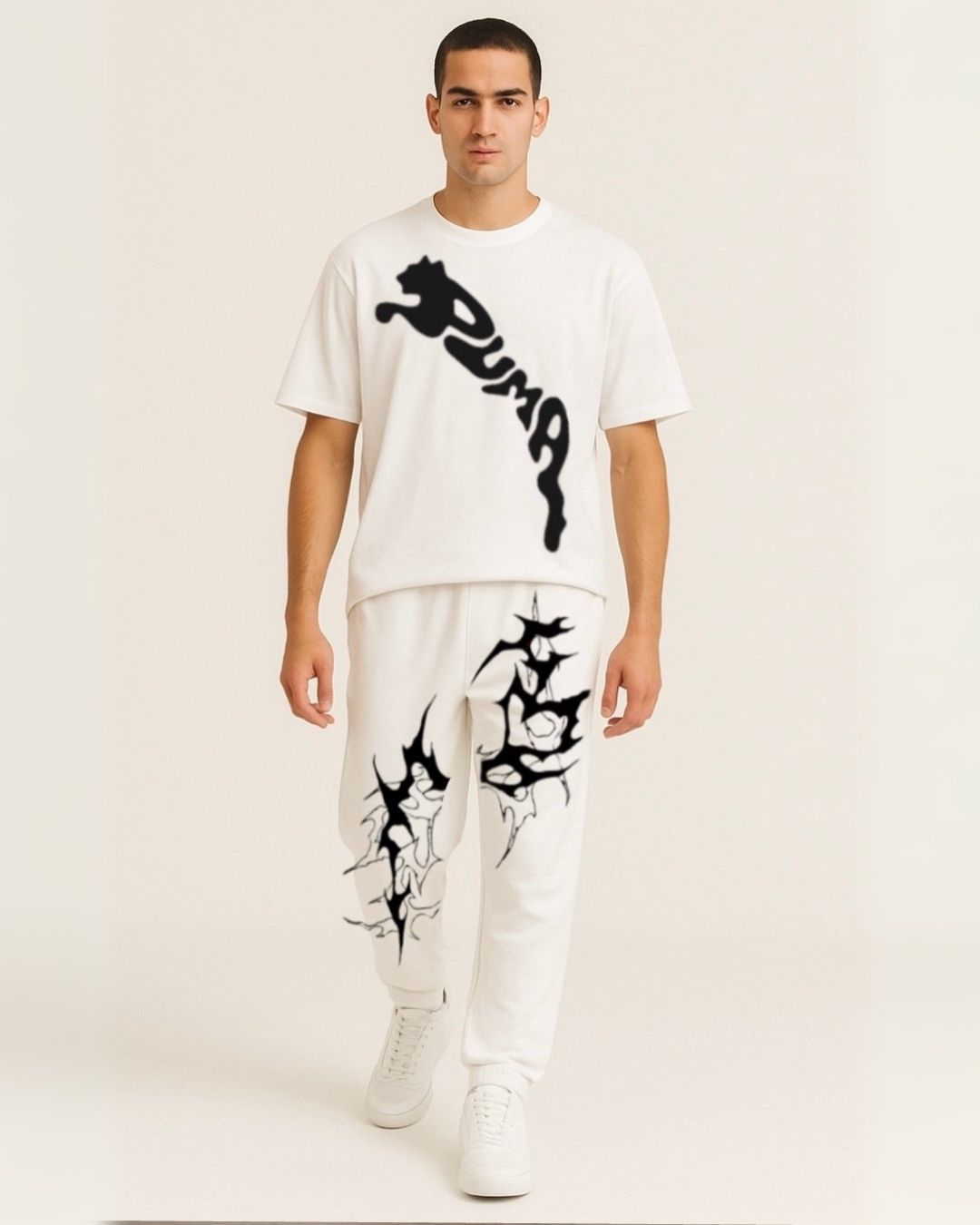 MEN'S PUMA SHOCKWAVE CORDS (WHITE AND WHITE)