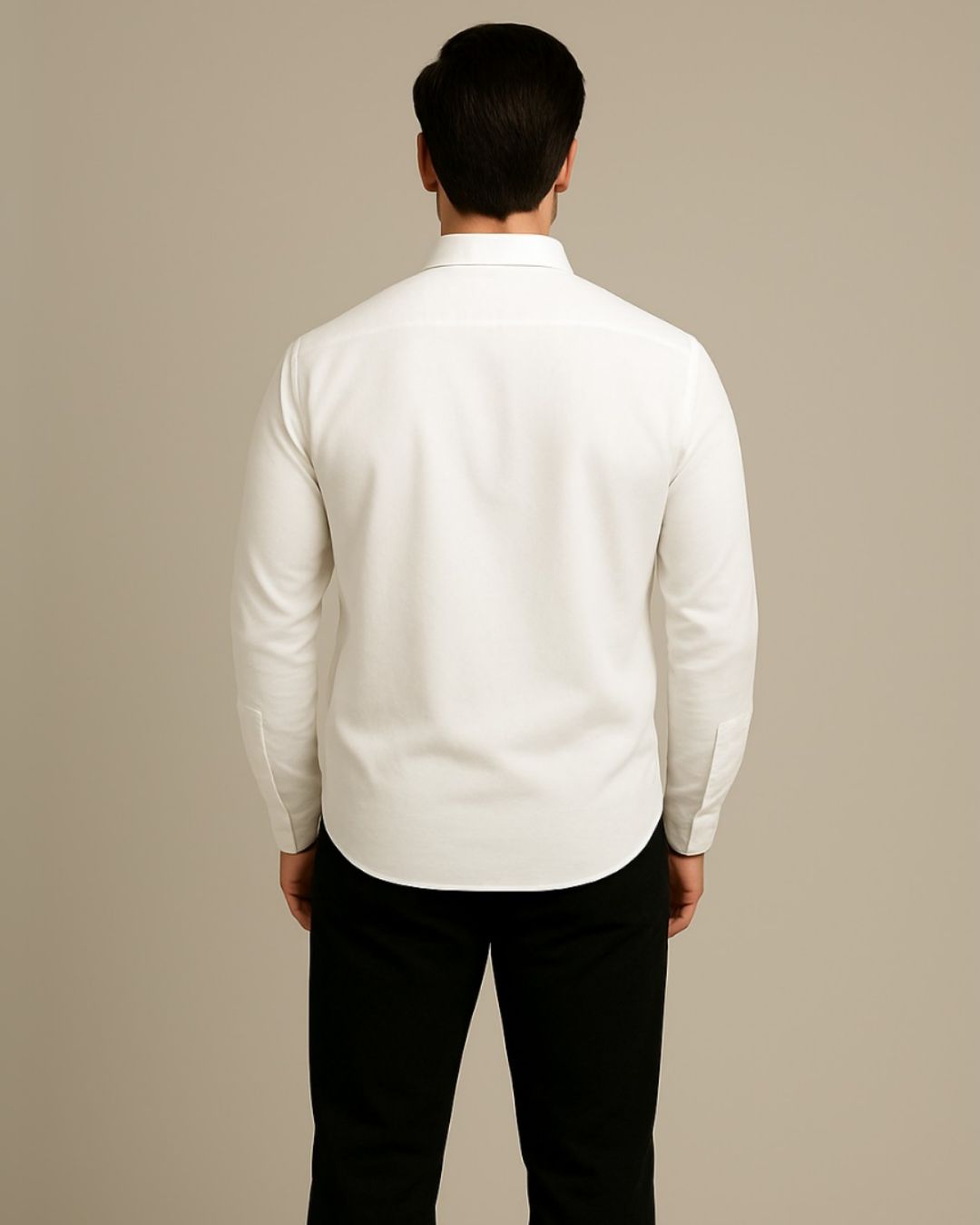 MEN'S TOMMY NEW CITY FULL SLEEVE WHITE SHIRT
