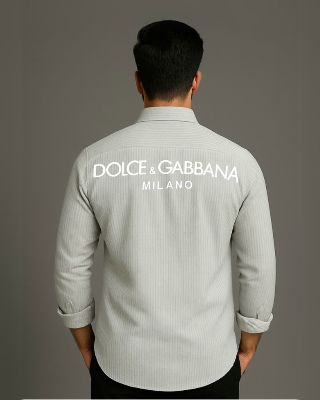 MEN'S DG MILANO FULL SLEEVE STRIPE SHIRT (*)