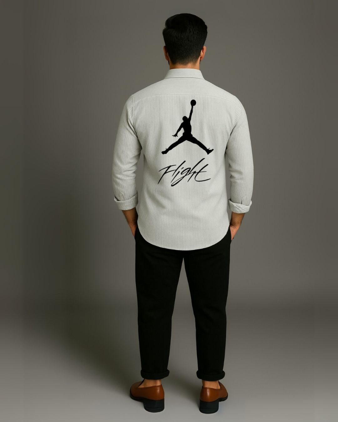 MEN'S FLIGHT FULL SLEEVE STRIPE SHIRT (*)