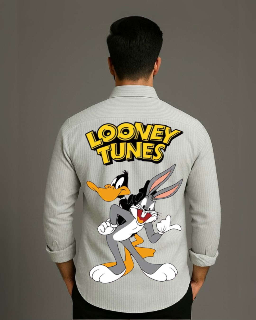 MEN'S LOONEY TUNES FULL SLEEVE STRIPE SHIRT (*)