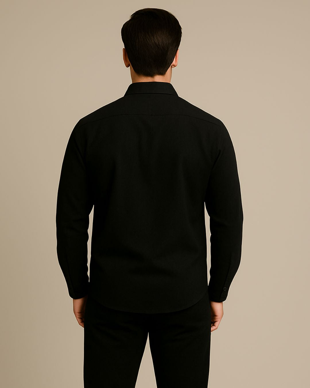 MEN'S MONSTER MIND FULL SLEEVE BLACK SHIRT