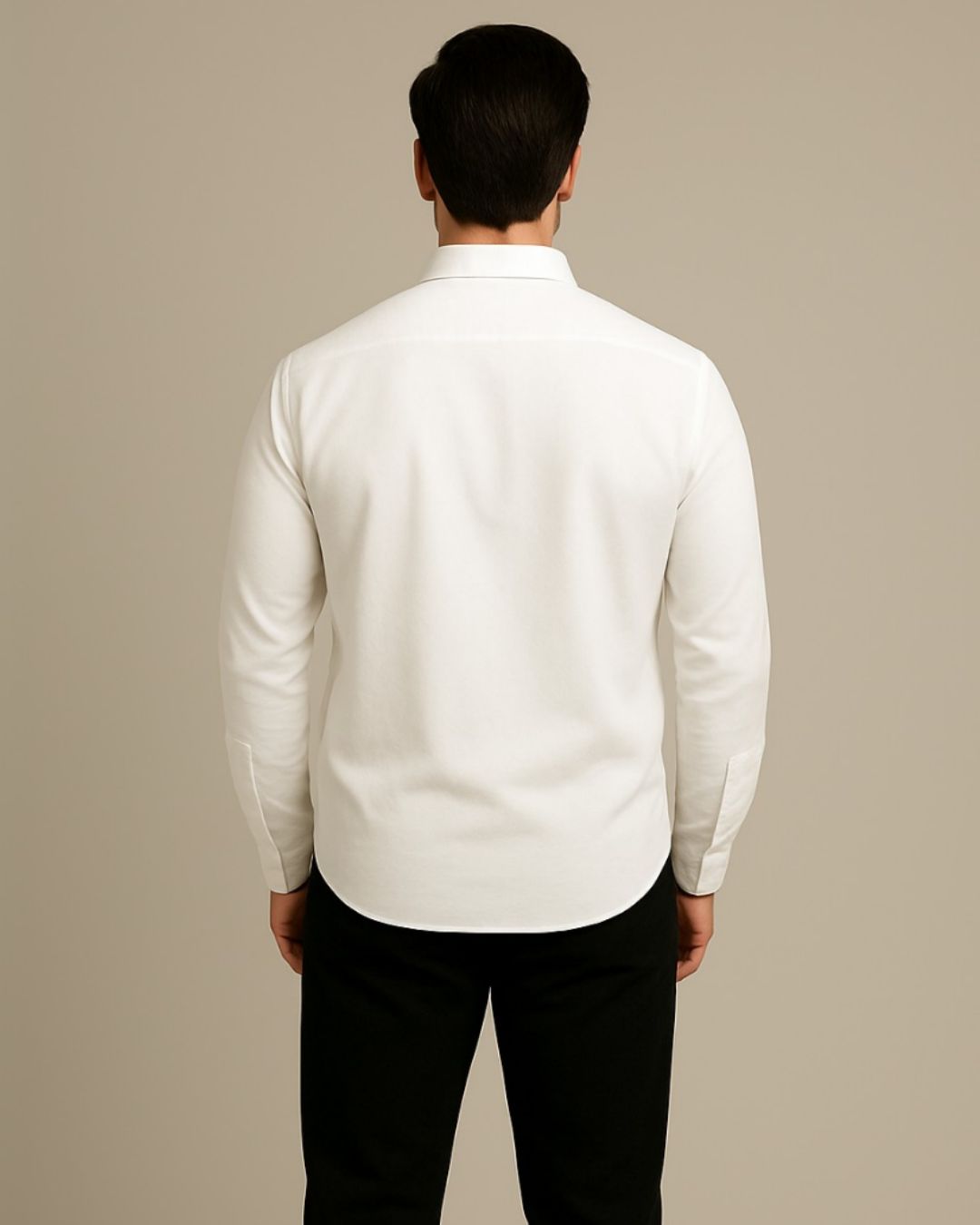 MMEN'S ASTON MARTIN FULL SLEEVE WHITE SHIRT