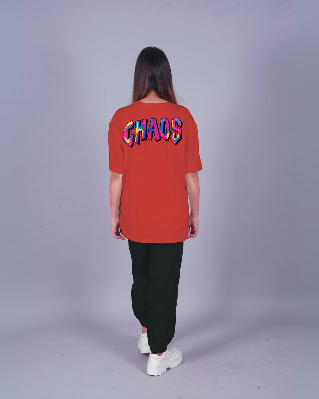 WOMEN STREET CARTOON CORDSET (RED AND BLACK)