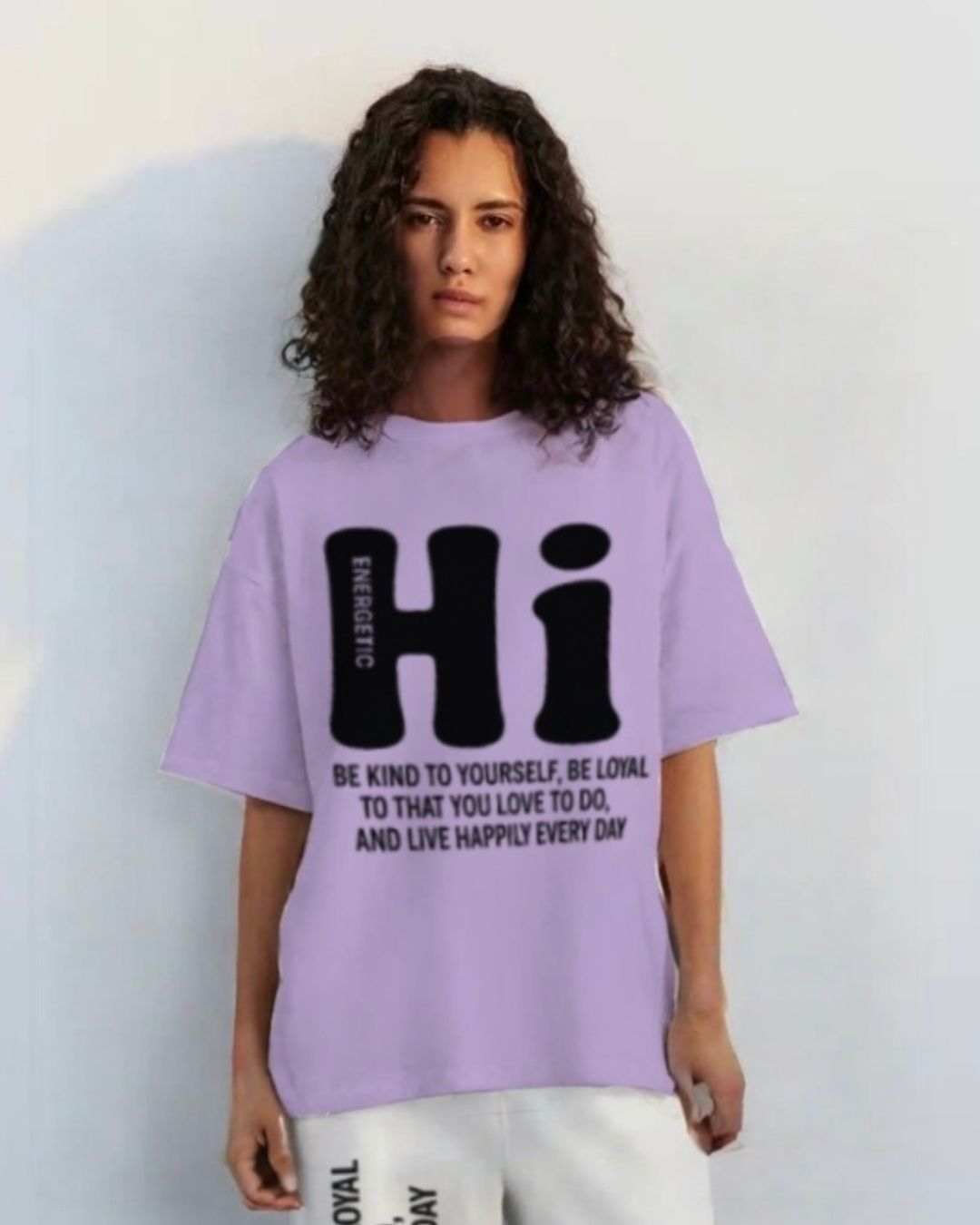 WOMEN'S HI ENERGETIC OVERSIZED TSHIRT (PURPLE)