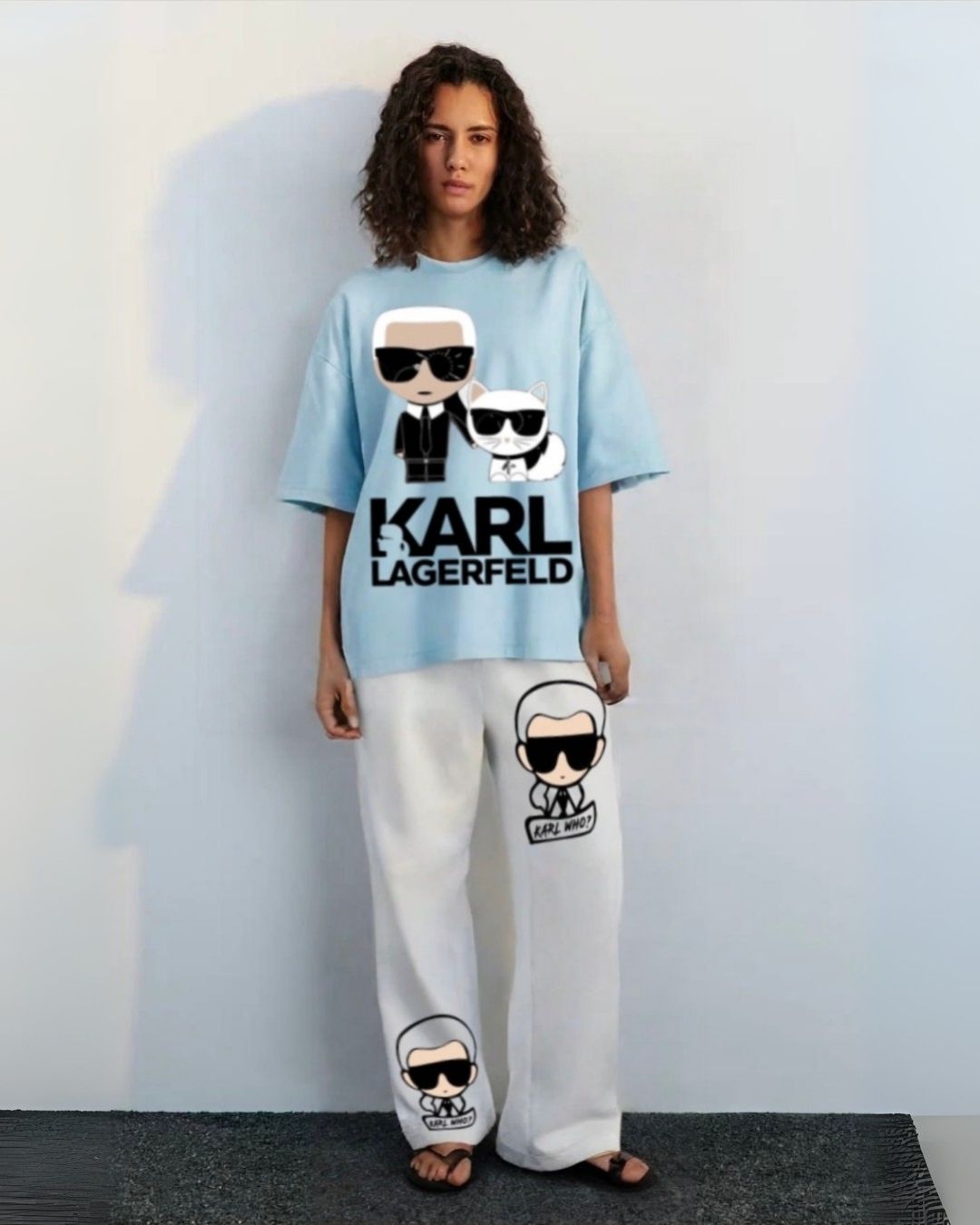 WOMEN'S KARL WHO CORDS (BLUE AND WHITE)