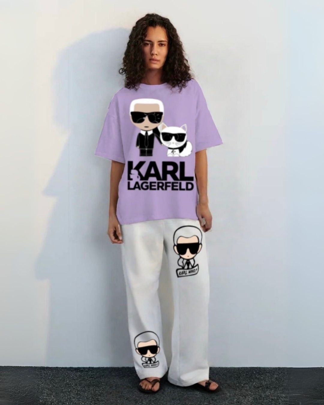 WOMEN'S KARL WHO CORDS (PURPLE AND WHITE)