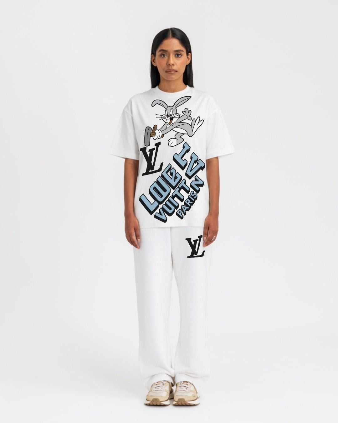 WOMEN'S LV BUNNY CORDS (WHITE AND WHITE)