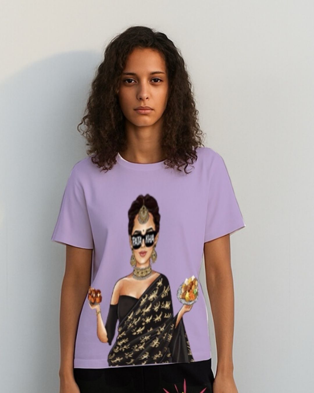WOMEN'S PATAKA OVERSIZED TSHIRT (PURPLE)