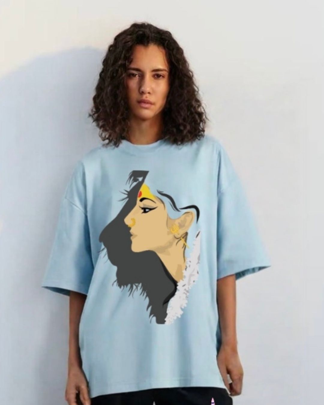 WOMEN'S RAW ENERGY OVERSIZED TSHIRT (BLUE)