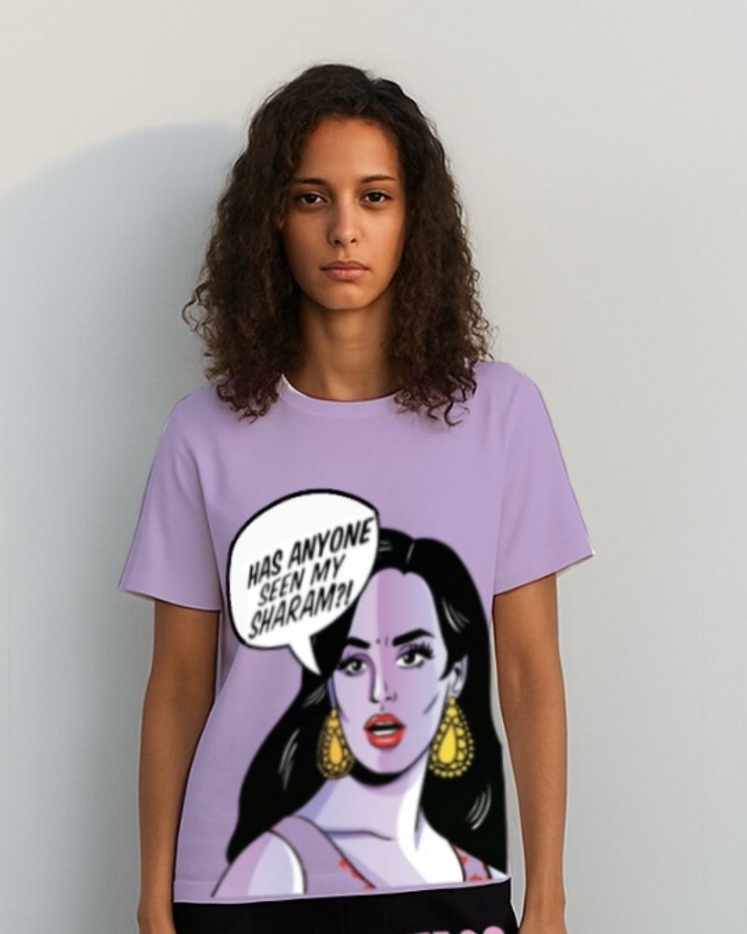 WOMEN'S SASSY AF OVERSIZED TSHIRT (PURPLE)