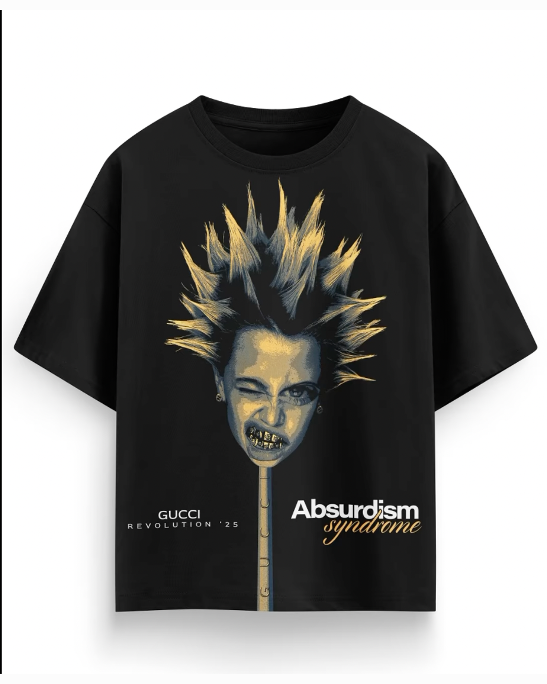Absurdism syndrome Unisex Exclusive Oversized Tee - black