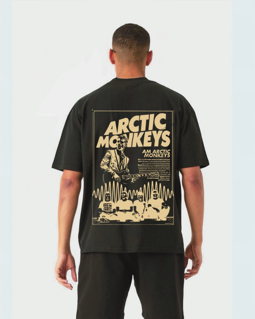 Men's arctic monkeys cordset (Black and Black )