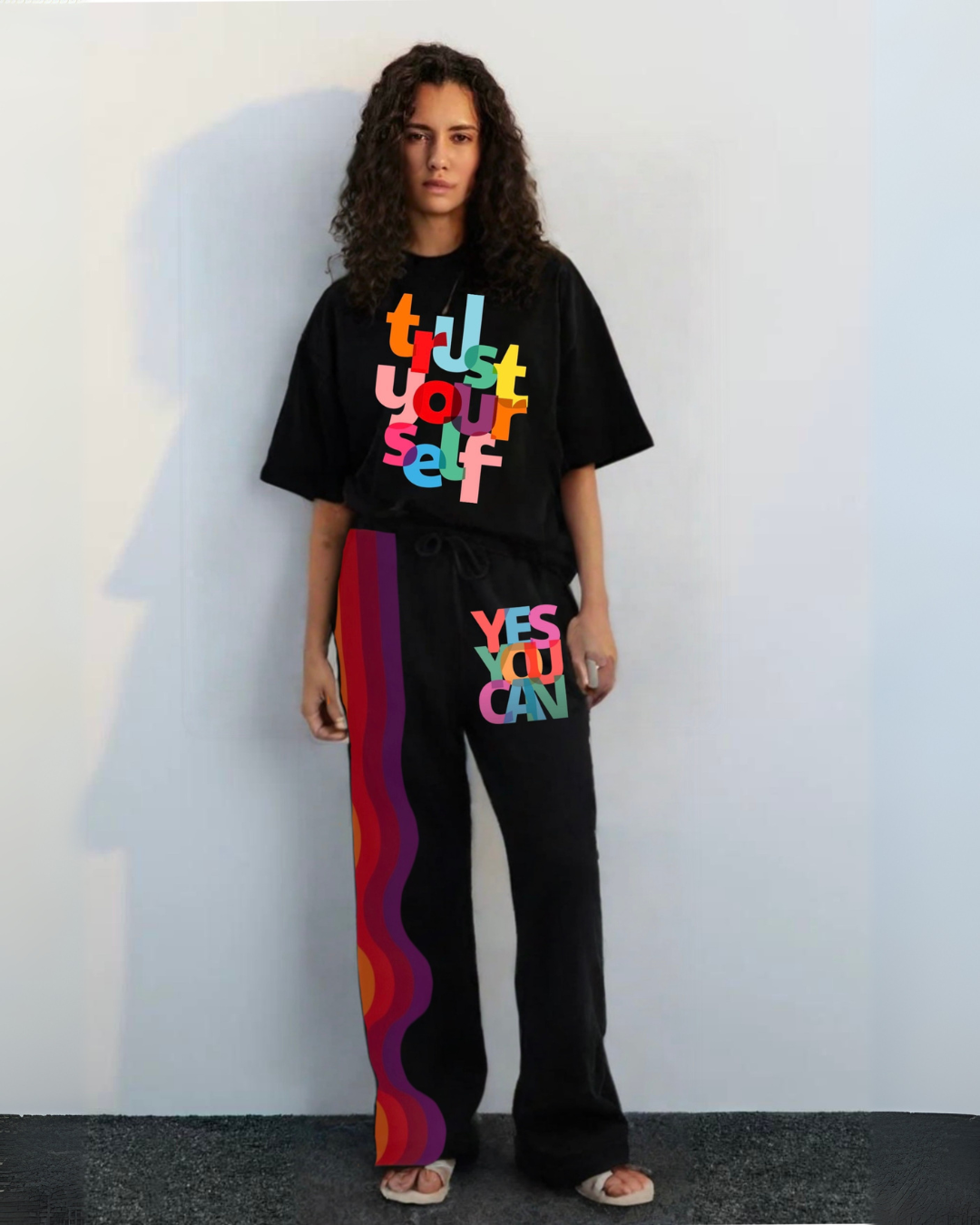 Women's vibe high cordset (black and black)