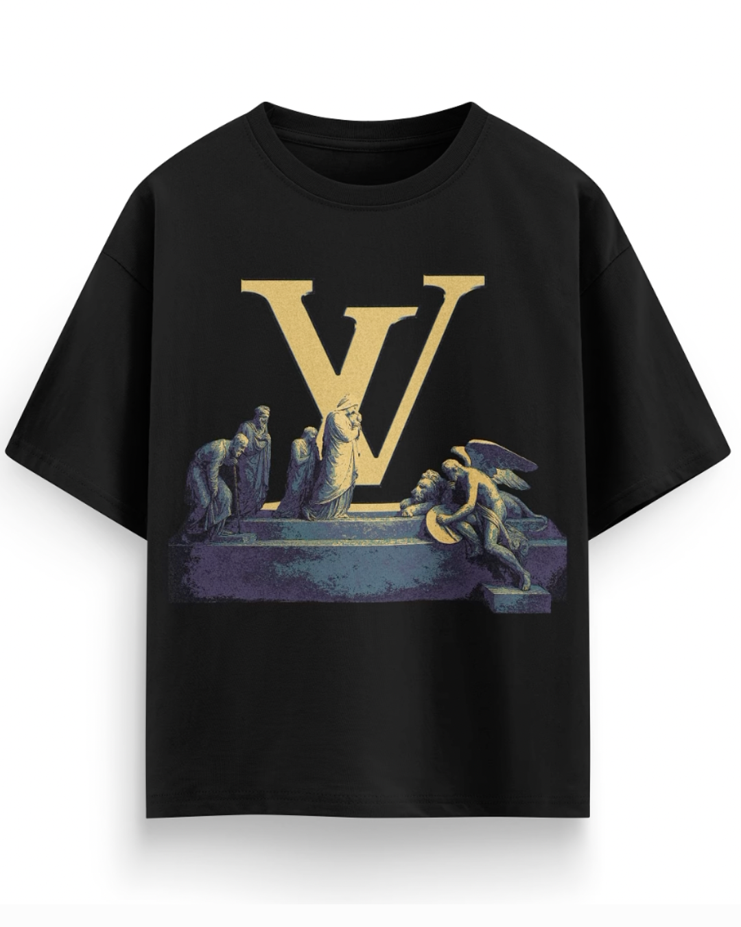 Victorum Unisex Exclusive Oversized Tee - black