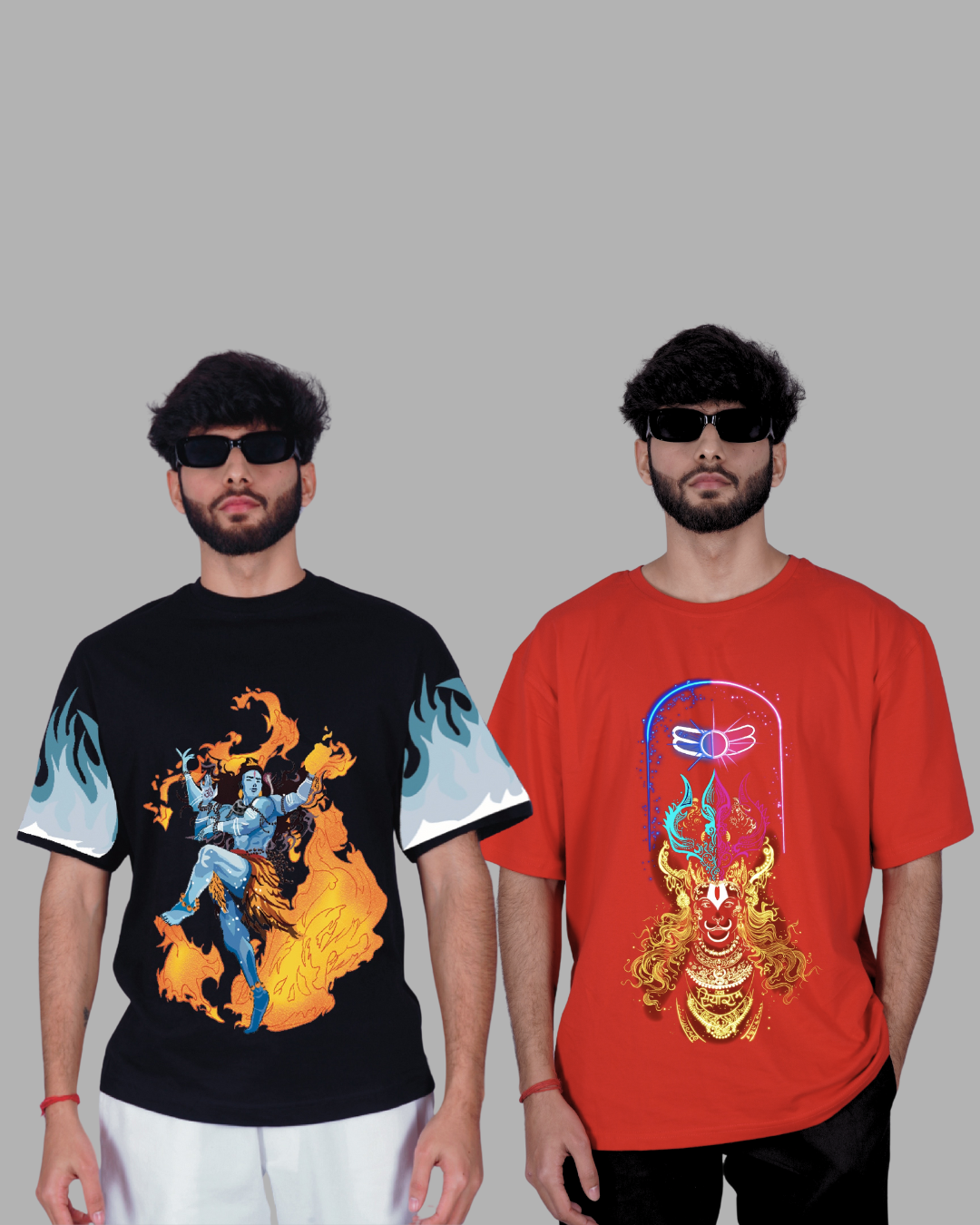 Divine Style: Experience Luxury with Shiva's Grace in Oversized T-Shirts