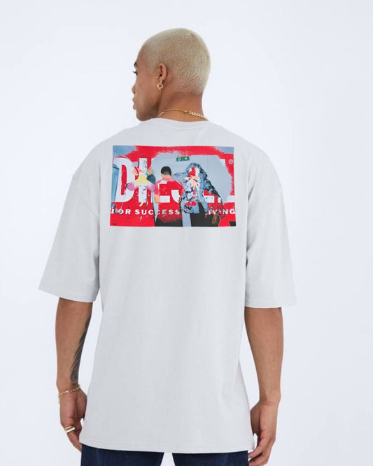 Urban Clash Unisex Exclusive Oversized Tee - White
