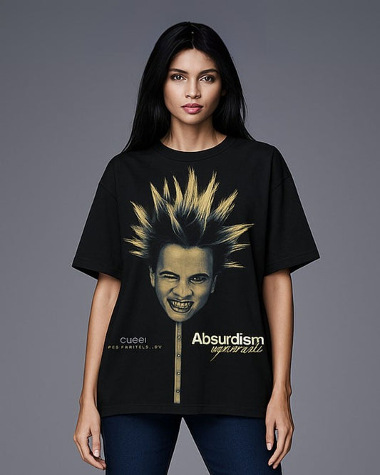 ABSURDISM SYNDROME UNISEX EXCLUSIVE OVERSIZED TEE - BLACK