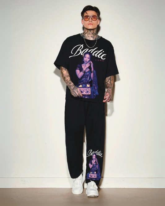 Men's baddie core cordset (Black and Black )