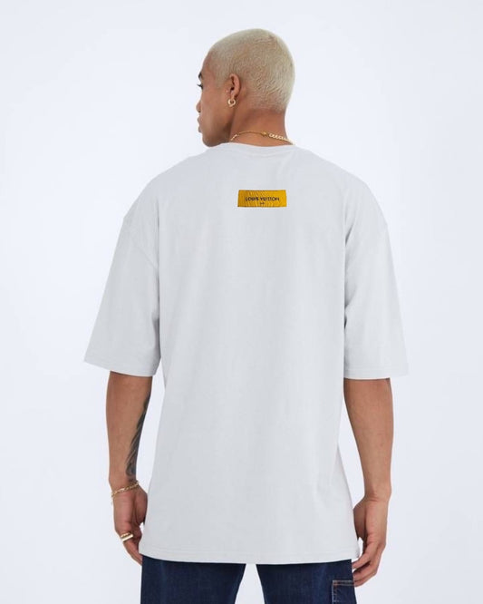 Signature Tag Unisex Exclusive Oversized Tee - White