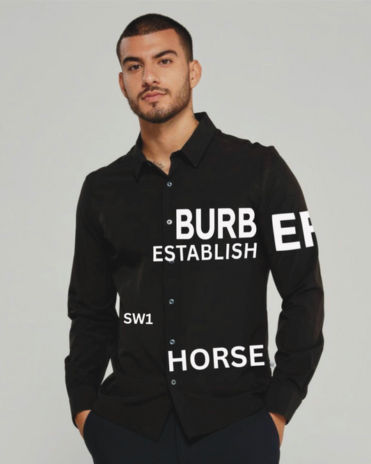 Establish London full sleeve black shirt(*)