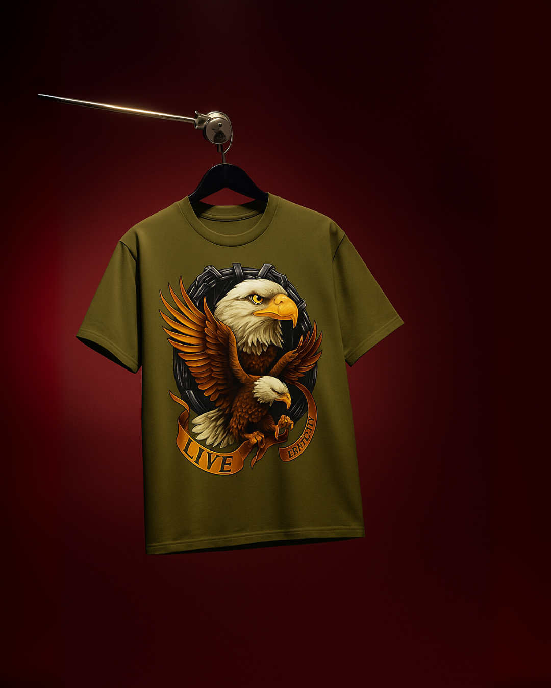 EAGLE FIRE (OLIVE), GUCCI SNAKE (BLUE) TEE COMBO OF 2(*)