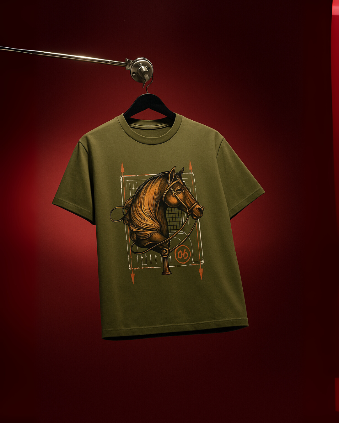 HERMESS HORSE (OLIVE), KENZO TIGER  (BLUE) TEE COMBO OF 2(*)