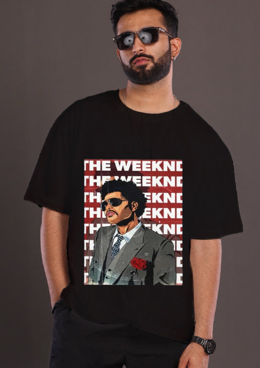 Men's The Weekend Black Oversized T-Shirt