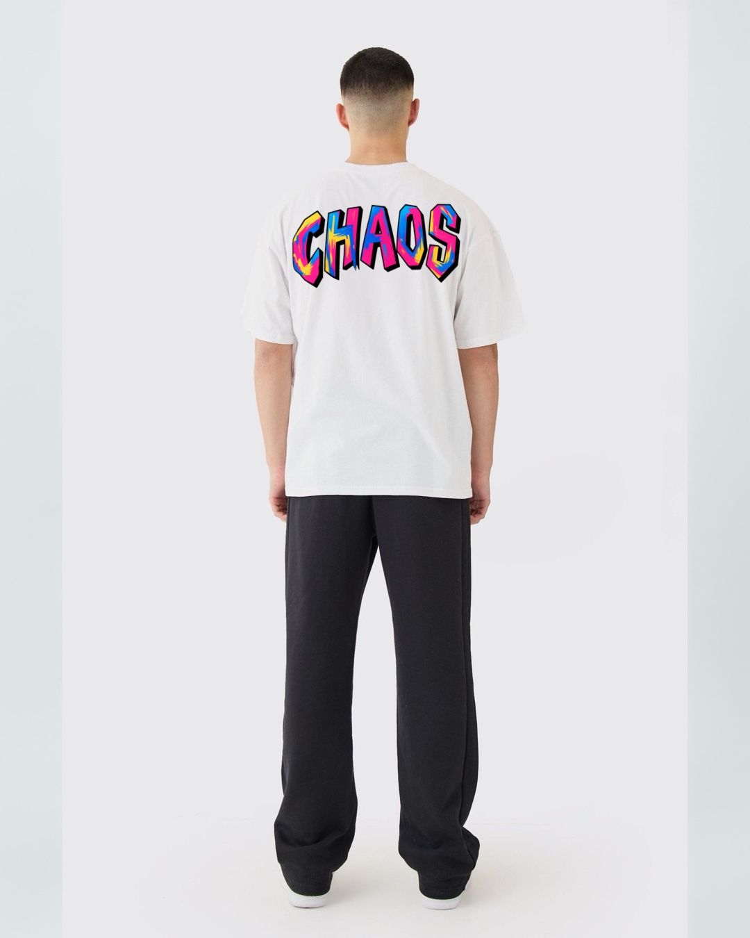 MEN'S STREET CARTOON CORDSET (WHITE AND BLACK)