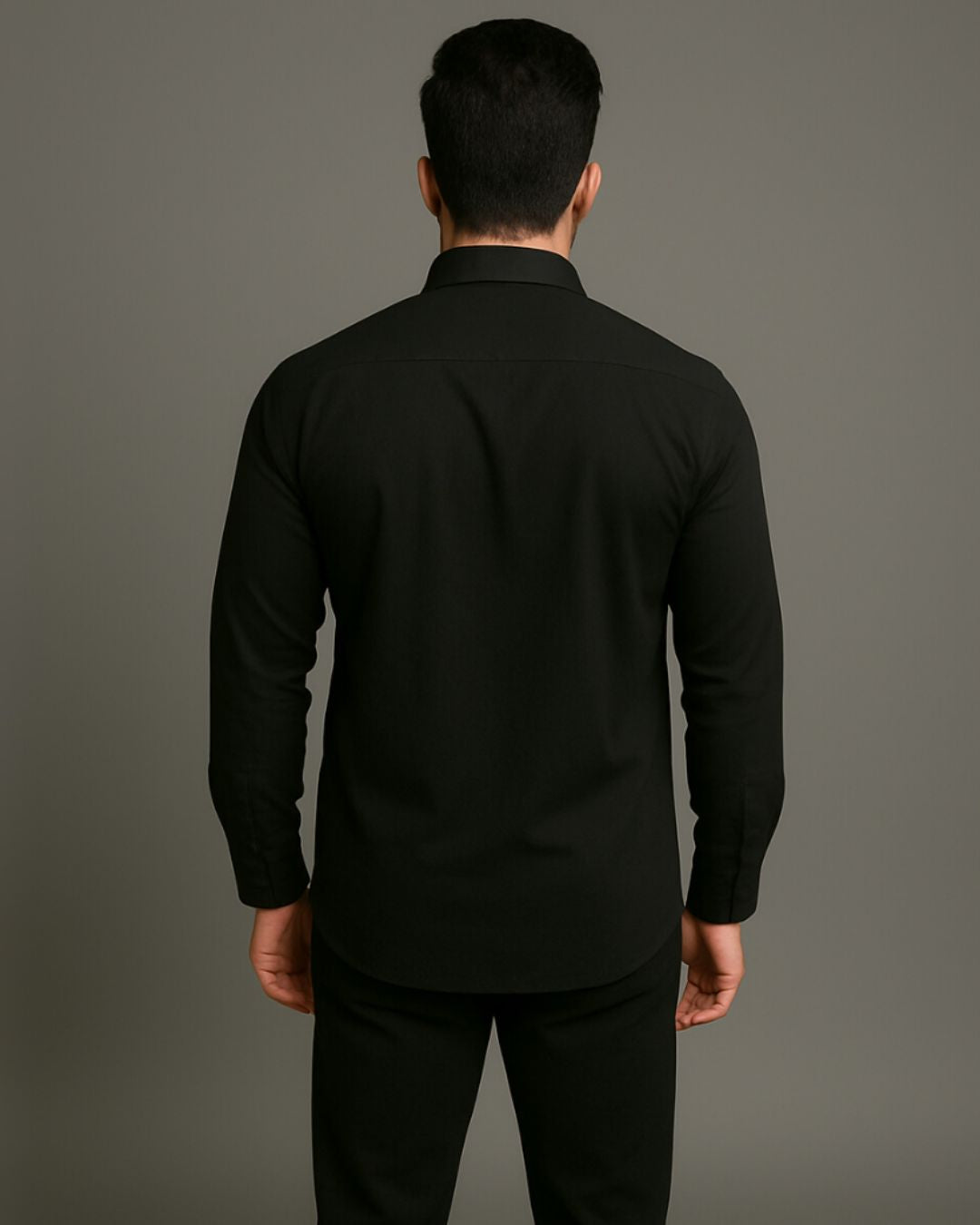 MEN'S 3 LINER AX FULL SLEEVE  BLACK SHIRT