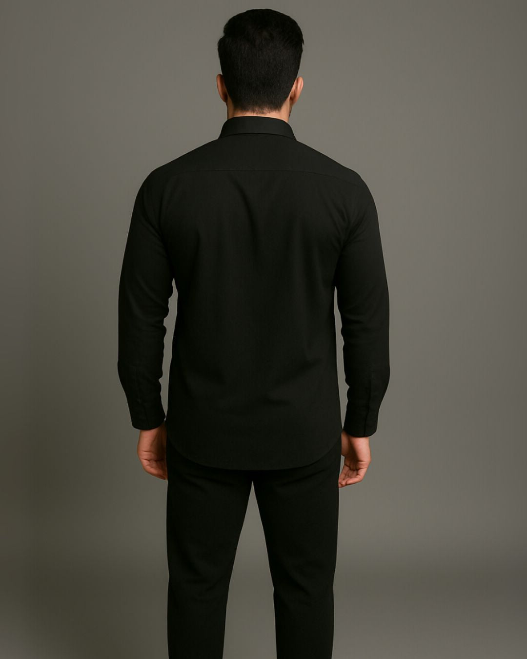 MEN'S ALPHA AX FULL SLEEVE  BLACK SHIRT