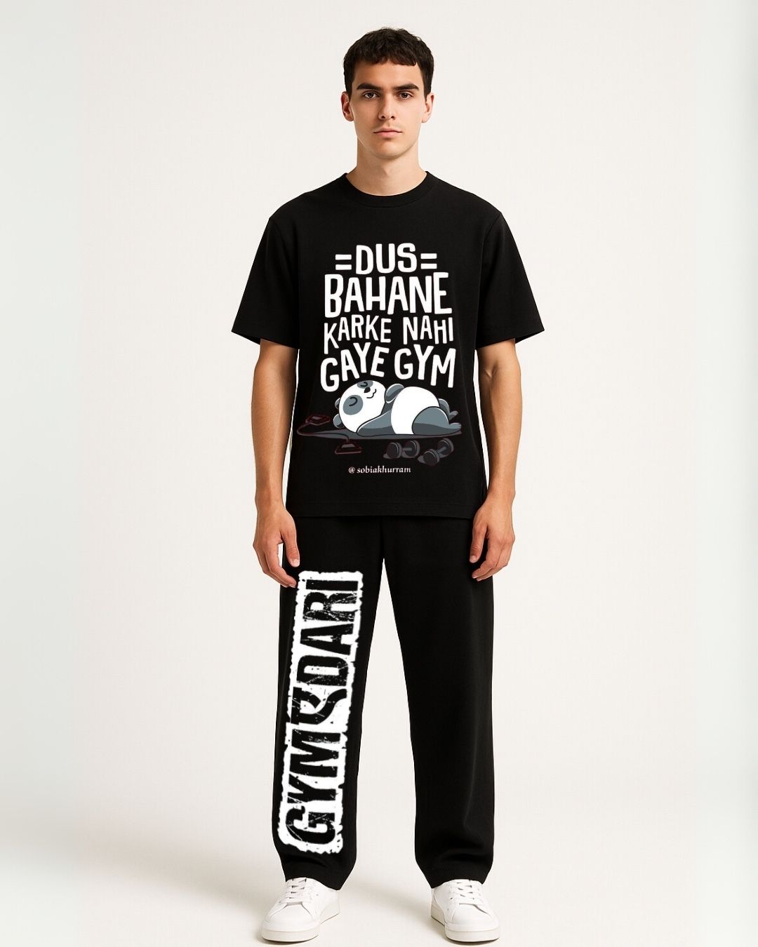 MEN'S BOLLYWOOD GYM  CORDS (BLACK & BLACK)