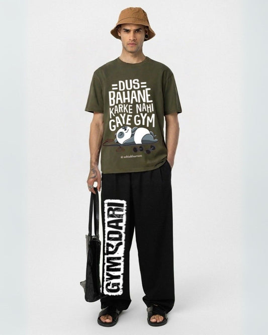 MEN'S BOLLYWOOD GYM CORDS (OLIVE AND BLACK)