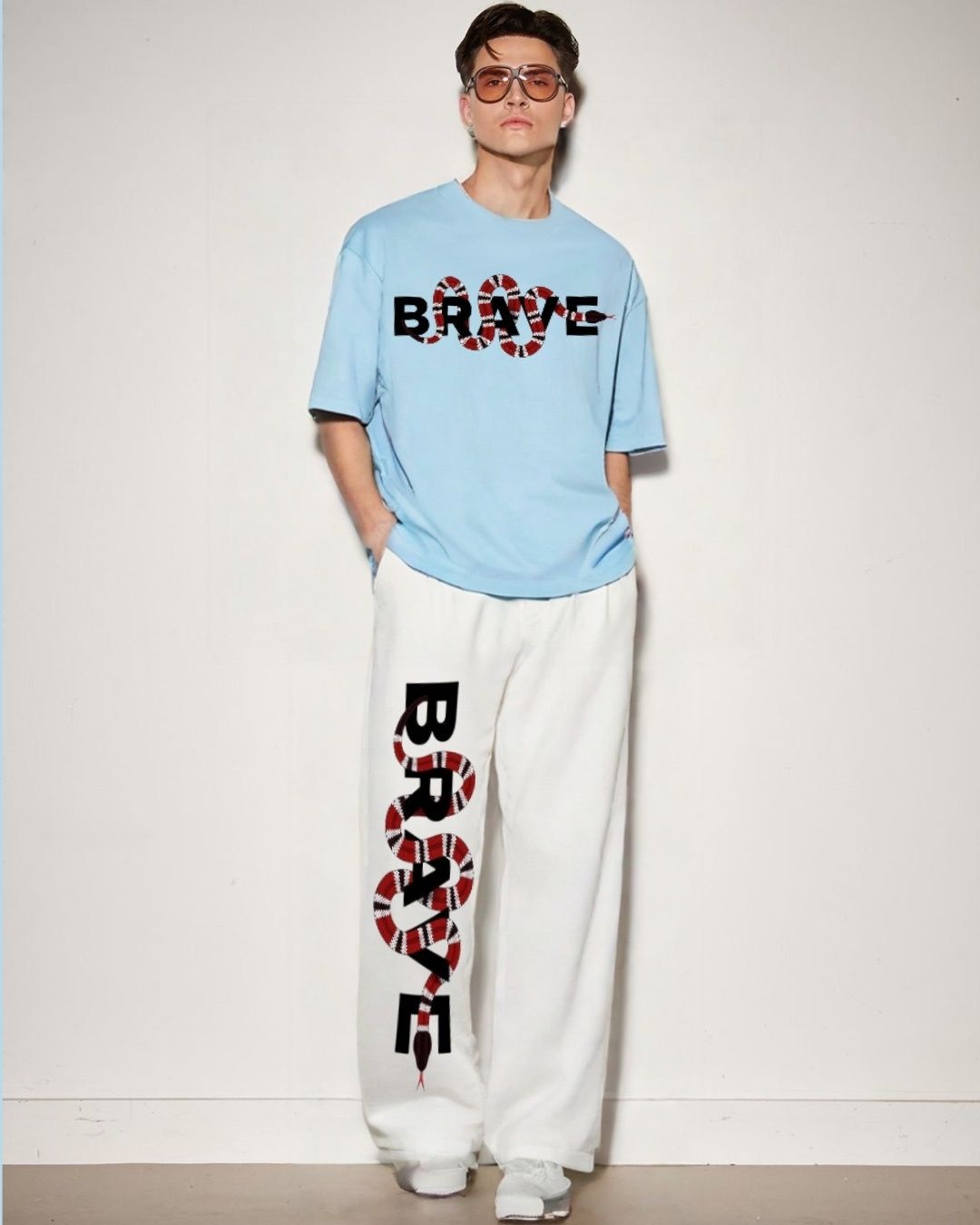 MEN'S BRAVE SNAKE CORDS (BLUE AND WHITE)