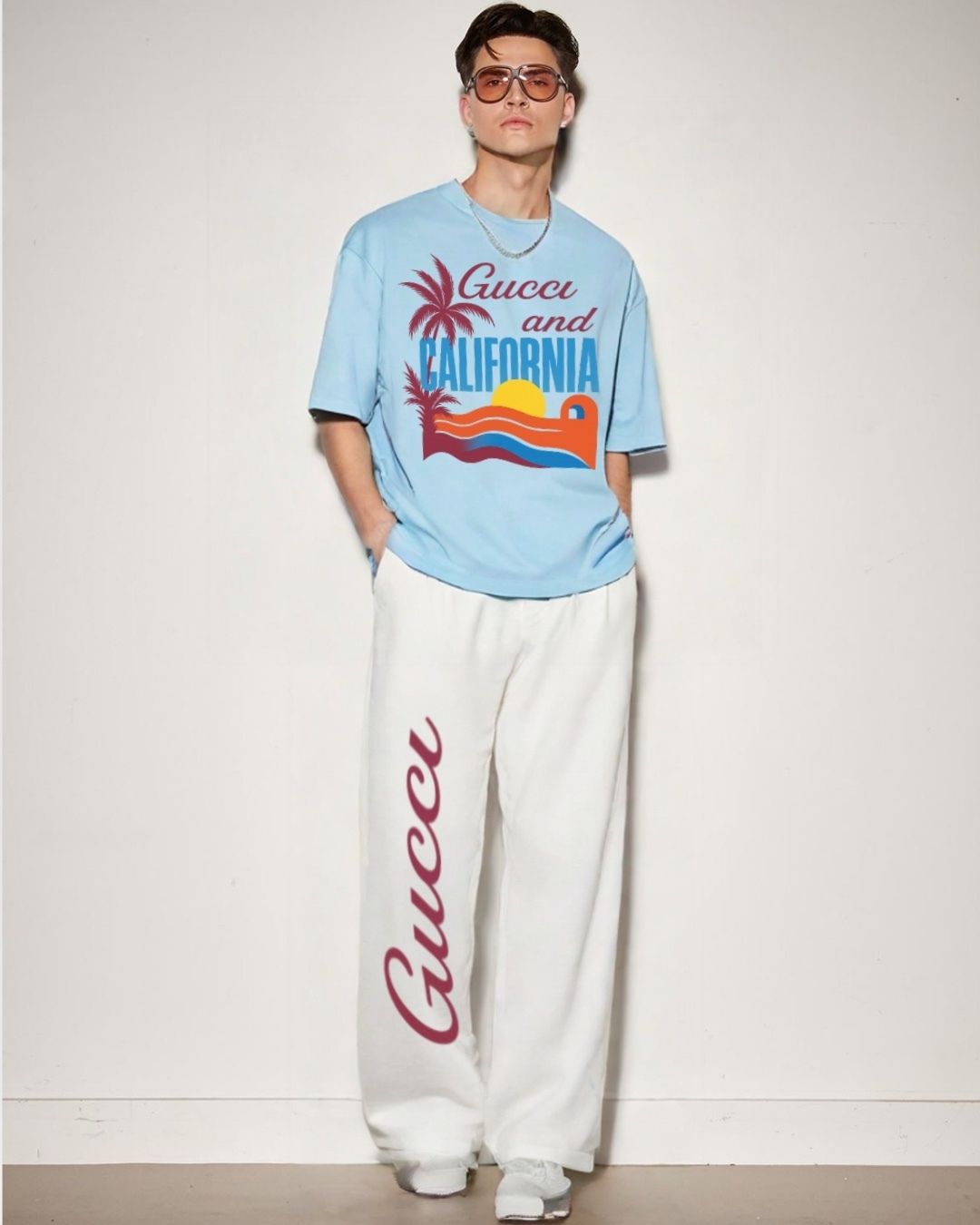 MEN'S CALIFORNIA GUCCI CORDS (BLUE AND WHITE)