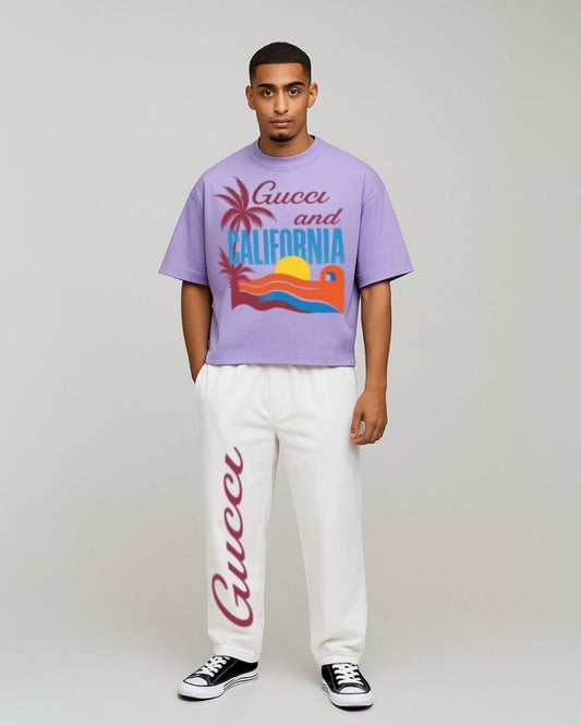 MEN'S CALIFORNIA GUCCI CORDS (PURPLE AND WHITE)
