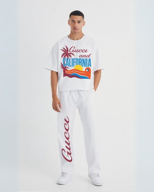 MEN'S CALIFORNIA GUCCI CORDS (WHITE AND WHITE)