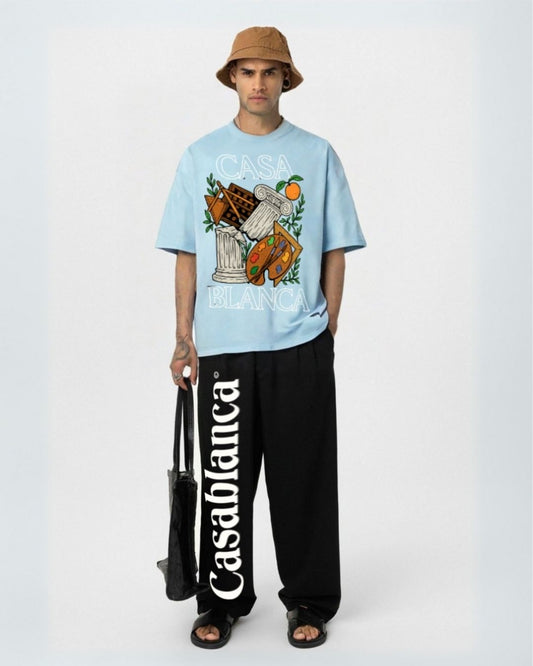 MEN'S CASABLANCA CORDS (BLUE AND BLACK)