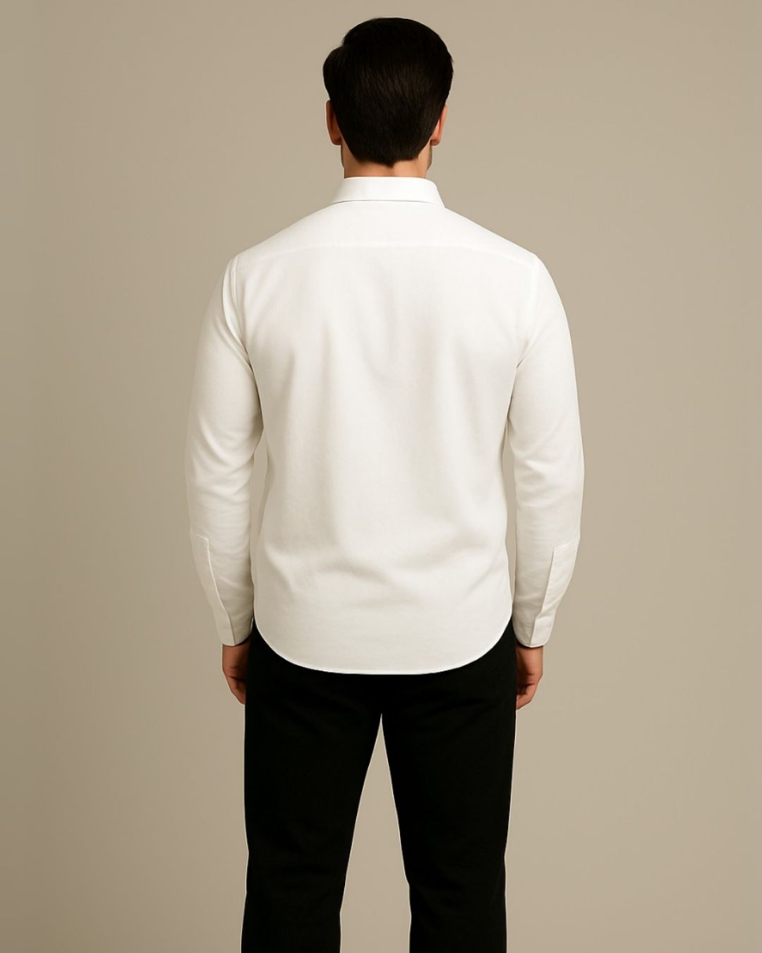 MEN'S CLASSIC SAILOR FULL SLEEVE WHITE SHIRT