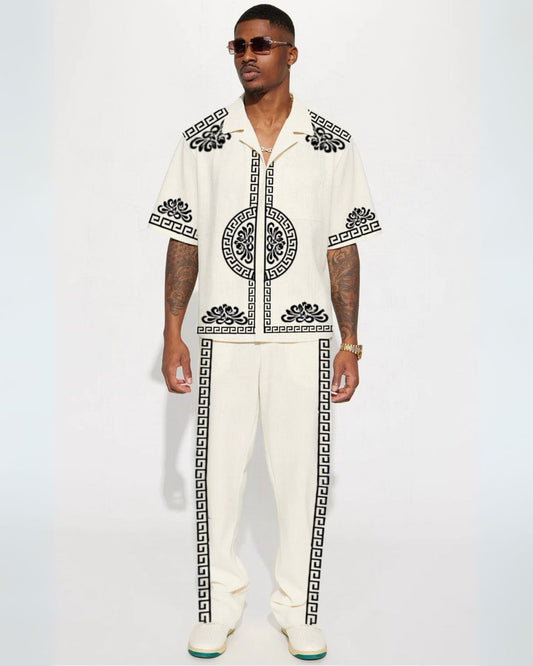 MEN'S CODED WHEEL CORDSET (WHITE AND WHITE)