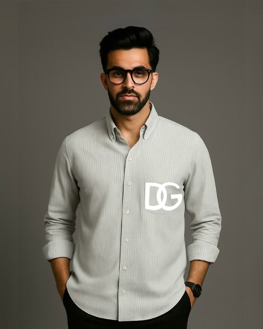 MEN'S DG MILANO FULL SLEEVE STRIPE SHIRT (*)