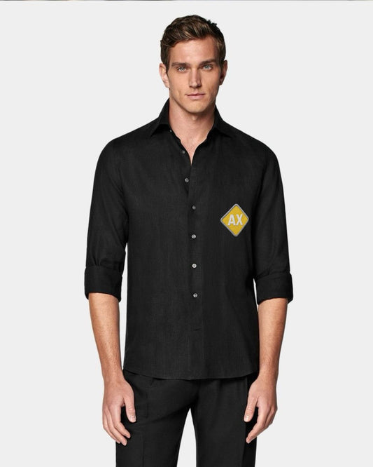 MEN'S DOWNTOWN FULL SLEEVE BLACK SHIRT
