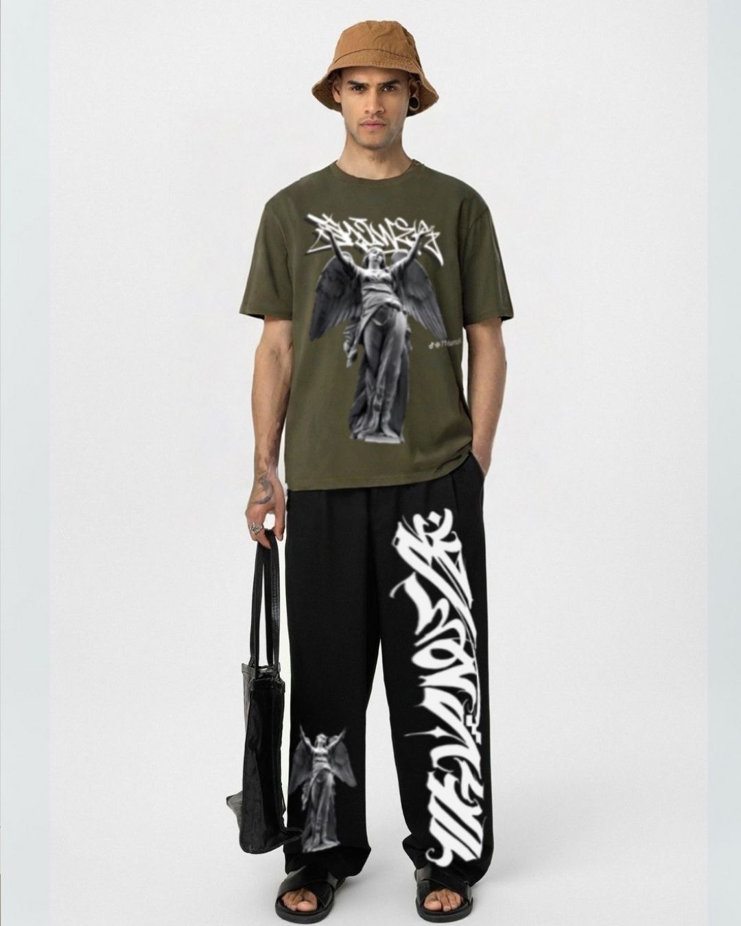 MEN'S FALLEN SAINT CORDS (OLIVE AND BLACK)