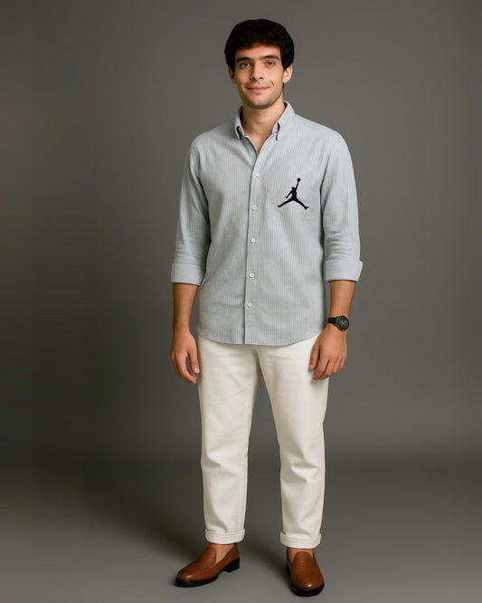 MEN'S FLIGHT FULL SLEEVE STRIPE SHIRT (*)